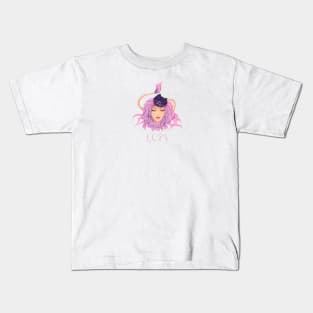 Leo Zodiac Sign Beautiful Girl Kids T-Shirt